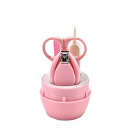 Kit de manucure pour bébé le plus vendu en gros, comprenant des ciseaux à ongles, un coupe-ongles, un cure-oreille et une lime à ongles