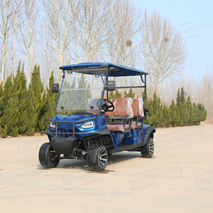 Sáng 400 Cubic Cm Động Cơ 4 Ghế Điện Tử Phanh Đường Phố Hợp Pháp Tùy Chỉnh Màu Sắc Và Bánh Xe Gas Golf Giỏ Hàng - Product Image 4