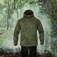 Vêtements tactiques en softshell respirant et imperméable, camouflage, pour la randonnée et la pêche, ensemble deux pièces pour l'hiver, pour hommes, vente en gros