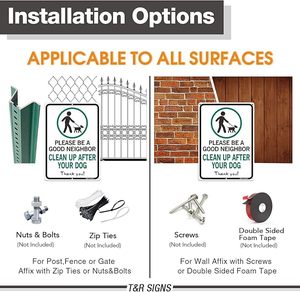 Impermeable de alta calidad personalizado de fábrica, sea un buen vecino, limpie después de la señal de su perro - Product Image 3