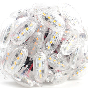 ไฟ LED สำหรับกระจังหน้ารถยนต์ Autodragons สีขาวรมควัน เลนส์เหลือง 4LED ต่อชิ้น สำหรับ F150 Tundra - Product Image 5