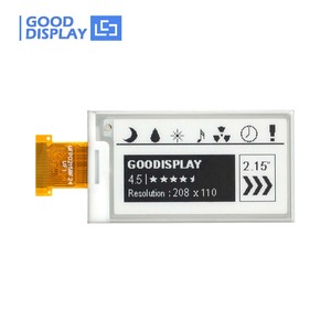 Écran E-Paper SPI GDEW0215T12 de 2,15 pouces, 208x112, rafraîchissement partiel en 0,5s, panneau E-Ink économique pour projets embarqués DIY - Product Image 1