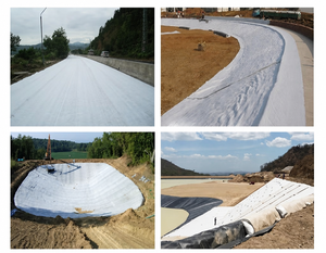 Rouleau de <span class=keywords><strong>géotextile</strong></span> non tissé haute résistance en PP, largeur de 2m à 6m, pour la stabilisation des sous-sols routiers et le drainage - Product Image 6