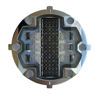 Balises solaires LED en aluminium étanches IP68, encastrées au sol, avec réflecteur couleur pour avertissement de circulation piétonne