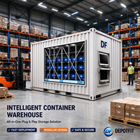 Solution d'entreposage automatisée pour conteneurs intelligents ASRS, système de contrôle de température intégré prêt à l'emploi pour l'industrie