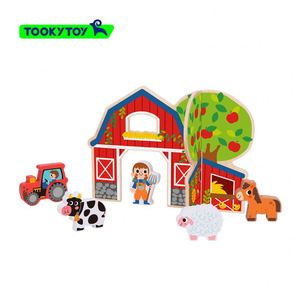 Juguete de escena de granja de teatro para niños, tablero de madera, rompecabezas, ejercicio, habilidad práctica - Product Image 1