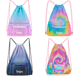 Borsa da nuoto personalizzata di alta qualità zaino con coulisse con tasca bagnata zaino da spiaggia per borse da nuoto - Product Image 5