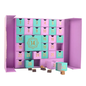 Quà Tặng Sang Trọng Phân Hủy Sinh Học Thân Thiện Với Môi Handmade Giáng Sinh Ramadan Eid Đếm Ngược <span class=keywords><strong>S</strong></span>ô Cô La Cookie 24 Ngày Advent Lịch Hộp - Product Image 3