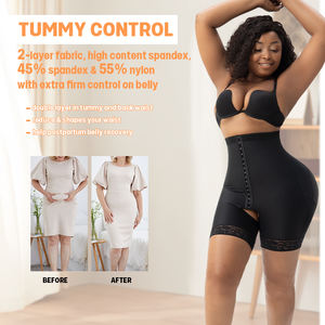Post cirugía Mujeres Ganchos <span class=keywords><strong>Hip</strong></span> Enhancer Booty Lifting Alta compresión Cintura alta Fajas Colombianos Butt Lifter Bbl Shorts - Product Image 2