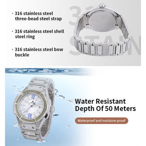 <span class=keywords><strong>Montre</strong></span> à quartz pour <span class=keywords><strong>homme</strong></span> de luxe en acier inoxydable 316 <span class=keywords><strong>ultra</strong></span>-fine noire décontractée et élégante avec cadran arabe personnalisé, pointeur Ronda, jour/date - Product Image 5