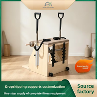 Silla de Pilates de Madera de Arce con Logotipo Personalizado OEM para Estudio de Yoga y Pilates y Suministro de Accesorios de Fitness