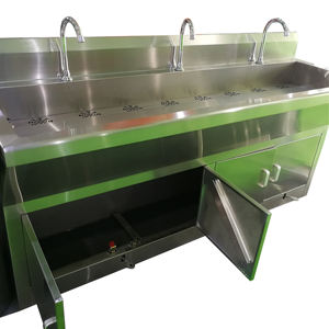 Equipo <span class=keywords><strong>de</strong></span> cocina <span class=keywords><strong>de</strong></span> fregadero <span class=keywords><strong>de</strong></span> lavado a mano con pedal <span class=keywords><strong>de</strong></span> acero inoxidable manos libres <span class=keywords><strong>de</strong></span> <span class=keywords><strong>laboratorio</strong></span> - Product Image 2