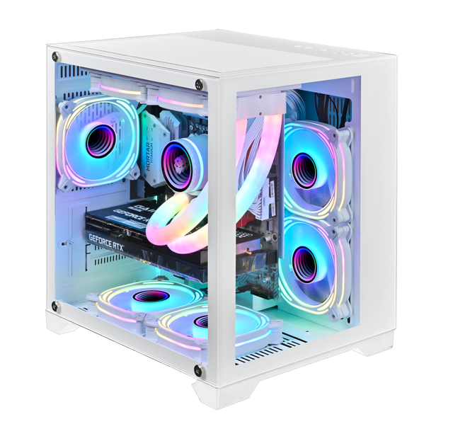New Arrival Wholesale MATX Desktop Case Computer Desk Cases PC Case Casin Gaming Cabinet Casing