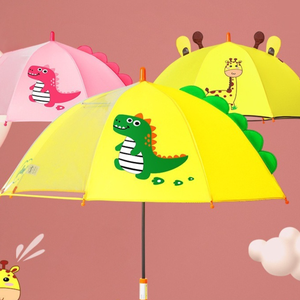 <span class=keywords><strong>Parapluie</strong></span> Enfant Dinosaure Cartoon 3D Personnalisé avec Logo, Manche Long, Cadre <span class=keywords><strong>Transparent</strong></span>, Anti-UV, Droit, Manuel, 8K - Product Image 2