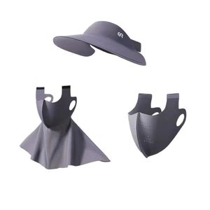 Máscara de protección solar facial completa con sombrero de ala ancha UV50+ transpirable para mujer, para uso en exteriores en verano - Product Image 5