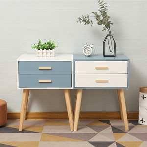 Mesitas de noche para dormitorio nórdico de Hotel, armario lateral pequeño de madera, mesas auxiliares para sofá, muebles para el hogar, armarios de almacenamiento para sala de estar - Product Image 6