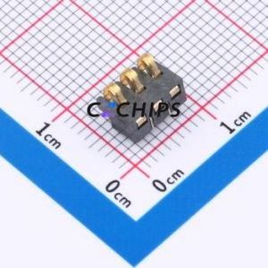 GT-BTP25003-0350A-010A Blade/Spring Contact Battery Connector SMD,P=2.5mm Connector Spring Contact Type 2.5mm 3P Vertical Mount - Product Image 1