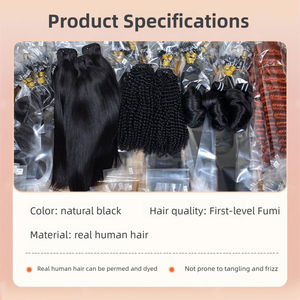 Lot de <span class=keywords><strong>Cheveux</strong></span> Humains Vierges Vietnamiens Style Fumi 12A de Premier Choix, Double Trame Faite à la Machine, 100g, Toutes Couleurs, Pour Tissage <span class=keywords><strong>Femme</strong></span> - Product Image 3