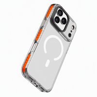 Coque de téléphone magnétique en TPU antichoc compatible avec la recharge sans fil pour iPhone 6-17 Pro Max, prête pour les commandes en gros