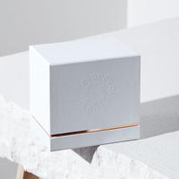 Boîte cadeau personnalisée avec couvercle et base en papier couché, logo imprimé couleur, pour emballage intérieur sur mesure