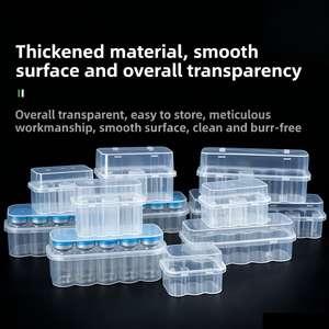 3ml 5ml 7ml 10ml 10cc 20ml Empty <b>Small</b> Lab Cosmetic Vial <b>Storage</b> <b>Box</b> Protective Durable Plastic Vial Packaging case - Product Image 3