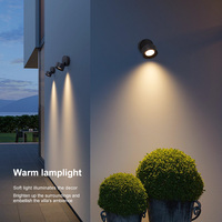 Applique murale LED extérieure pliable et orientable à 360°, étanche IP65, design moderne pour jardin et porche