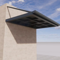 Auvent de magasin en aluminium commercial de taille personnalisée auvents de porte de balcon