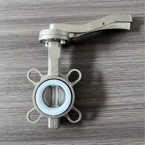 Válvula de Mariposa de Acero Inoxidable de 4 Pulgadas Tipo Abrazadera Manual para Productos Químicos y Sistemas de Refrigeración DN100 - Product Image 2