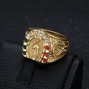 Santa <span class=keywords><strong>Maria</strong></span> Men Ring hiphop Shinning Luxury Gemstone Ring Boy Joyería de moda fiesta Anillos de boda para hombre - Product Image 3