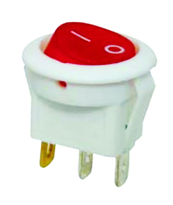 Interruptor Basculante Redondo de 3 Pines y 3 Posiciones de 23 mm, 6A/250V 10A/125V CA, ON-OFF-ON, SPDT - Product Image 4