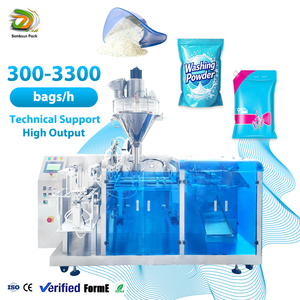 Machine de remplissage de poudre multifonctionnelle pour sachets à fermeture éclair, capacité 1000g, pour emballage de lessive en poudre - Product Image 1