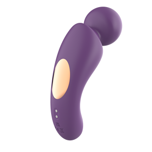 Purple USB Rechargeable Silicone <b>Vibrator</b> Small Anal Plug with 10 <b>Vibration</b> Modes 100% Waterproof - Product Image 3