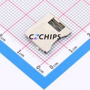 XKTF-005 SD Card / Memory Card Connector SMD Connector Plug-In Type MicroSD Card (TF Card) Card Holder 1.85mm - Product Image 1