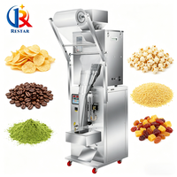Multifunctionele enkelrijige verticale verpakkingsmachine voor voedsel, biscuit, specerijen, suiker, noten, zakjes koffie, thee, poeder.