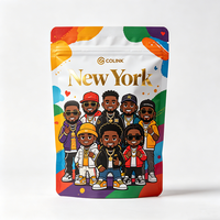 Sacs Mylar personnalisés à fermeture éclair refermable avec impression de dessins animés pour bijoux, perles et emballages alimentaires