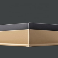 Plinthes en aluminium de haute qualité, vente chaude, profil de plinthe en aluminium pour mur