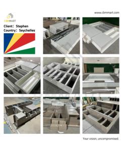 CBMmart Fabrikpreis Maßgefertigte Holz-Aluminium-Kleiderschränke Luxuriöse High-End-Schlafzimmerschränke Begehbarer Kleiderschrank für Hausbau - Product Image 3