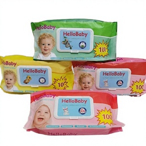 Lingettes jetables en coton écologiques pour bébé 15x20 80 pièces HugiBaby - Product Image 3