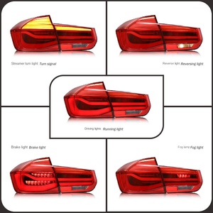 Feu arrière modifié pour BMW Série 3 F30 F80 2013-2019, LED rouge 12V, nouveau modèle, assemblage automobile YAB-BMW-0293, lentille rouge, feu arrière LED modifié - Product Image 4