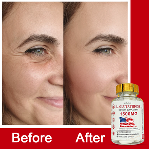 Capsules de L-Glutathion à Marque Privée Personnalisée 1500mg avec <span class=keywords><strong>Collagène</strong></span> Vitamine C Blanchiment de la Peau pour Adultes Antioxydant Soutien du Foie - Product Image 2