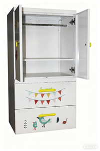 Armario Almirah de Acero para Uso Doméstico con Patrón Impreso, Ropero de Metal para Bebés y Niños para Dormitorio y Sala de Estar - Product Image 5