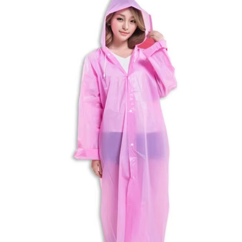 EVA Raincoat Foldable Raincoats for Adults Waterproof Plastic Raincoat