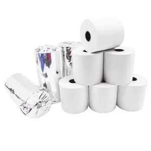 Cuộn giấy nhiệt 80x80mm <span class=keywords><strong>80</strong></span>*70mm <span class=keywords><strong>80</strong></span>*78mm 57 40 không chứa BPA, cuộn giấy máy tính tiền, giấy nhiệt POS OEM - Product Image 4