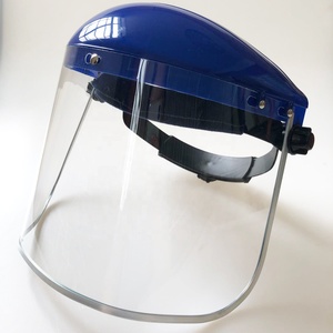 Màu xanh/đen/trắng/cam/đỏ/vàng nửa Mũ bảo hiểm nhôm cạnh Polycarbonate mặt lá chắn Visor công nhân bảo vệ CE ANSI 2000 - Product Image 4