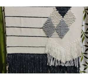 Tapiz de Pared de Macramé Boho de Primera Calidad, Hecho a Mano con Algodón, 40x30 Pulgadas, Decoración de Pared Bohemia con Diseño Elegante - Product Image 3