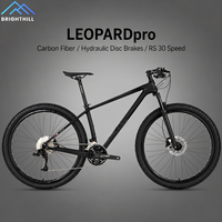 Vélo de montagne en fibre de carbone de qualité supérieure, 30 vitesses, frein à disque hydraulique, hardtail, VTT, OEM, ODM, vente en gros, LEOPARDpro 27,5/29 pouces