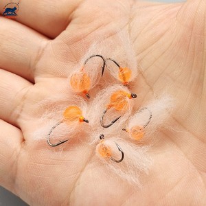 Profesional # 10 # 14 Señuelos de Pesca con Mosca, Hechos a Mano, con Patrón Realista de Huevas de Salmón, Luminosos, para Trucha, Steelhead y Salmón - Product Image 5
