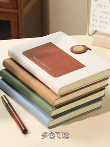 Cuaderno promocional de cuero PU personalizado diario de negocios con logotipo para juego de regalos - Product Image 2