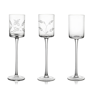 Copa de Vino Tinto y Blanco Estilo Campestre, Más Vendida, 150 ml de Capacidad, Marca SXTB, Cristalería para Bar - Product Image 1