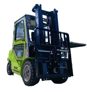 Équipement de manutention bon marché 3ton 3.5ton chariot élévateur à moteur diesel avec manette de vitesse latérale de levage de 3-6m